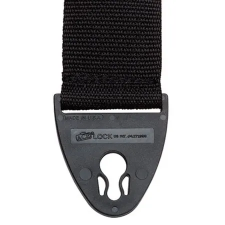 D'Andrea 1355BLK Polyweb Ace-Lock Ремень для гитары, нейлон, черный