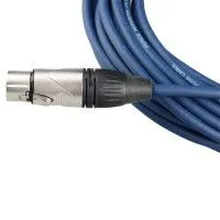 FORCE FMC-05/10 BL Шнур микрофонный XLR (F) ⇔ XLR (M), 10 метров, синий