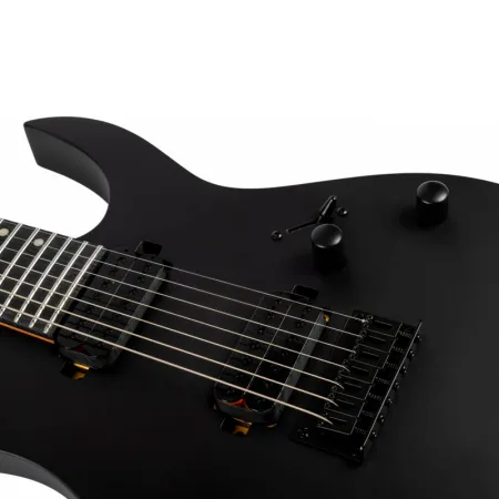SPIRA S-407 MBK Электрогитара 7-струнная, Superstrat, HH, цвет черный матовый