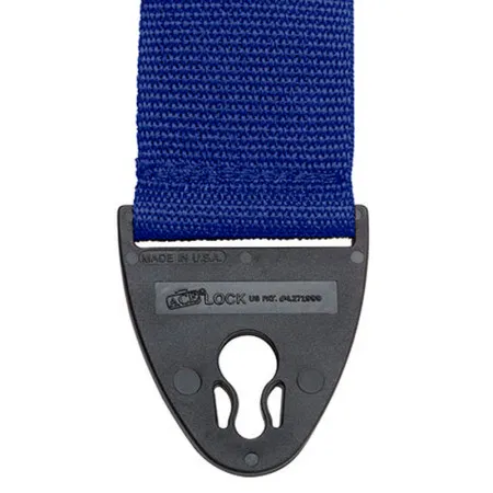 D'Andrea 1355BLUE Polyweb Ace-Lock Ремень для гитары, нейлон, синий