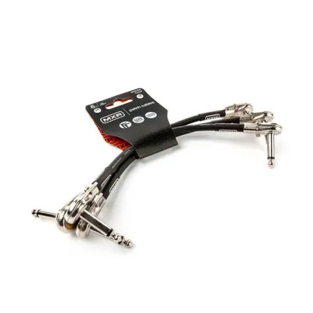 Dunlop 3PDCP06 MXR Набор из 3-х шнуров Jack 1/4"(угловой) ⇔ Jack 1/4"(угловой) длиной 15 см
