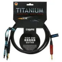 KLOTZ TI-0300PSP Шнур инструментальный Jack 1/4"(прямой) ⇔ Jack 1/4"(прямой), 3 метра, чёрный