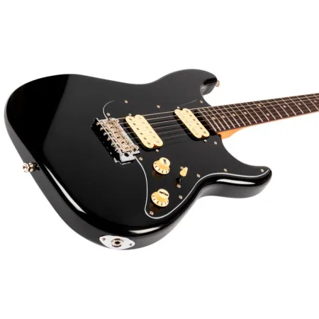 JET JS-400 BKR H Электрогитара, Stratocaster, HH Ceramic, цвет черный