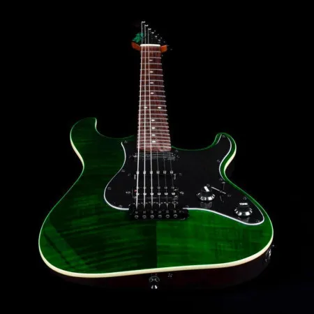 JET JS-450 TGR R Электрогитара, Stratocaster, цвет зеленый прозрачный