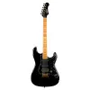 JET JS-400 BK G Электрогитара Stratocaster, 6 струн, 22 лада, HSS Ceramic, чёрная, золотая фурнитура