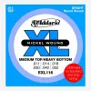 Набор струн для 6-струнной электрогитары D`ADDARIO EXL116