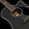 KEPMA D1CE Black Matt Гитара электроакустическая Dreadnought, цвет черный матовый