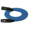 Kirlin MWC-270 3M BLA Шнур микрофонный XLR (female) ⇔ XLR (male), 3 метра, черный/синий