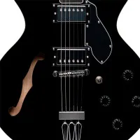 STAGG SVY 533 BK Гитара полуакустическая, 6 струн, 22 лада, чёрная