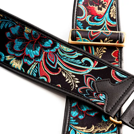 RightOn Straps Talisman Beppu II Teal Ремень для гитары, текстиль/синтетика