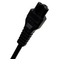 GoPower 00-00024056 Шнур питания евровилка CEE 7/7-IEC 320 C5 1.8м ПВХ, 0.75мм, черный
