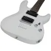SCHECTER C-6 DELUXE SWHT Электрогитара, Stratocaster, цвет матовый белый