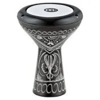 MEINL HE-1018 Mini Doumbek Думбек алюминиевый, 4" х 7.5", черный с гравировкой