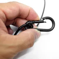 LEXOR BXS03B760-PVC Тросик страховочный, длина 0.76 м,  до 40 кг, чёрный