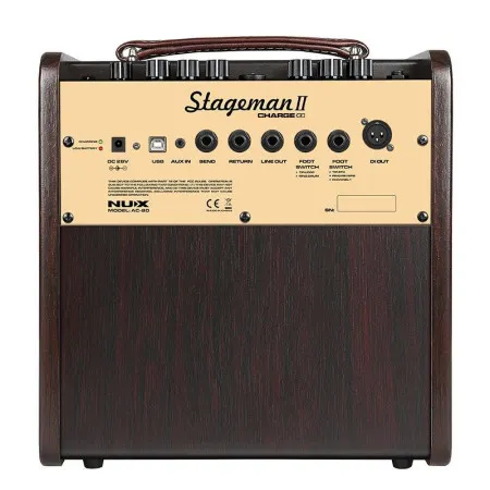 NUX Acoustic-80 Stageman II Комбоусилитель для акустической гитары, 80Вт.