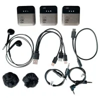 DK MP-5BR Радиосистема, 2 петличных микрофона-передатчика + накамерный приемник, Bluetooth