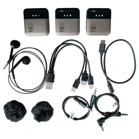 DK MP-5BR Радиосистема, 2 петличных микрофона-передатчика + накамерный приемник, Bluetooth