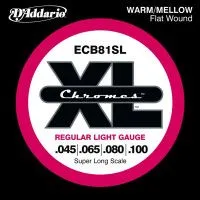 Набор струн для 4-струнной бас-гитары D`ADDARIO ECB81SL