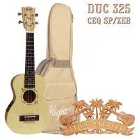 Укулеле Flight DUC 325 CEQ SP/ZEB + чехол