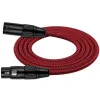 Kirlin MWC-270 8M RDA Шнур микрофонный XLR (female) ⇔ XLR (male), 8 метров, черный/красный