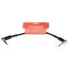 FORCE FGC-19/025L Патч-шнур гитарный, JACK 1/4" (угловой) <=> JACK 1/4" (угловой), 25см