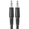STAGG SAC3MPS(B)PS Шнур аудио stereo JACK 1/4" (M) ⇔mini stereo JACK 1/8"(M), 3 метра