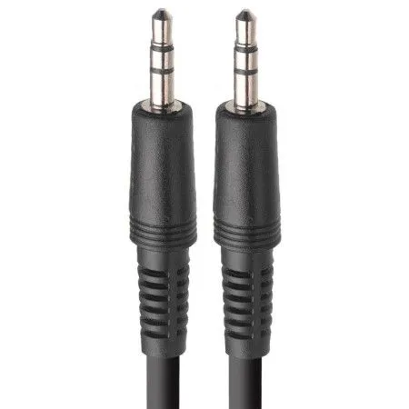 STAGG SAC3MPS(B)PS Шнур аудио stereo JACK 1/4" (M) ⇔mini stereo JACK 1/8"(M), 3 метра