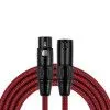 Kirlin MWC-270 10M RDA Шнур микрофонный XLR (female) ⇔ XLR (male), 10 метров, черный/красный