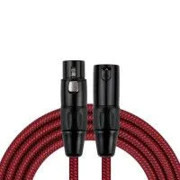 Kirlin MWC-270 6M RDA Шнур микрофонный XLR (female) ⇔ XLR (male), 6 метров, черный/красный