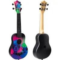 Flight TUS ALYONA SHVETZ TOXIC Укулеле Travel сопрано, пластик, рисунок TOXIC, чехол в комплекте