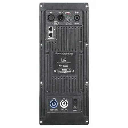FDB Audio K118BAS Сабвуфер активный, 35Гц-300Гц, 600Вт (RMS) на сабвуфер, 800Вт/ 8 Ом для внешней АС