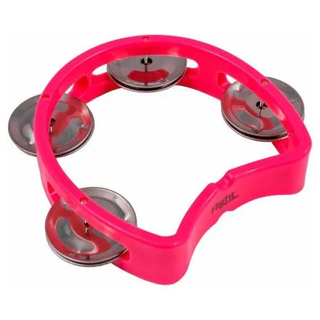 FLIGHT FTHP-4 PK Тамбурин без мембраны, 4 пары джинглов, цвет розовый