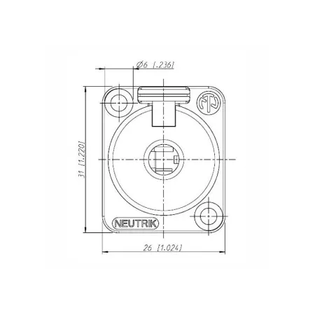 Разъем NEUTRIK NJ3FP6C