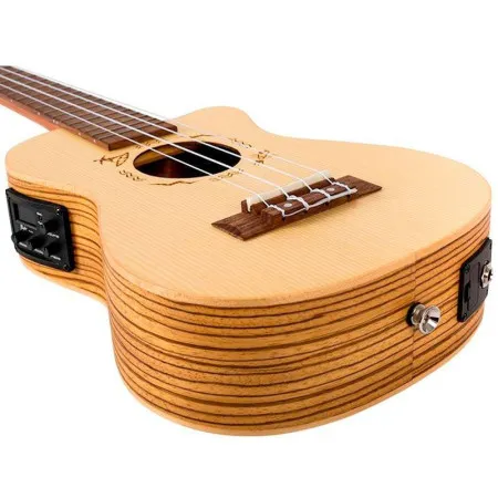 Flight DUC328 CEQ SP/ZEB Укулеле Concert со звукоснимателем, чехол в комплекте