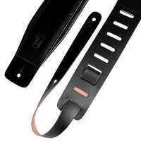 LEVY'S DM1PD-BLK Heirloom Series Ремень для гитары, кожаный, черный