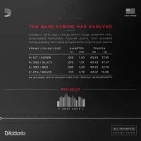 D'Addario NYXL55110 Комплект струн для 4-струнной бас-гитары, Long Scale, Heavy, 50-110