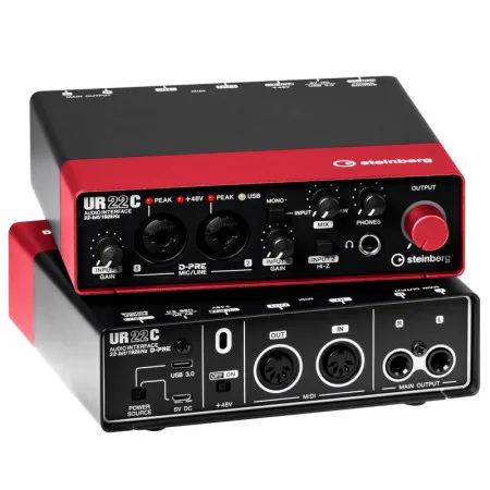 YAMAHA Steinberg UR22C Red Внешняя звуковая карта USB 3.1