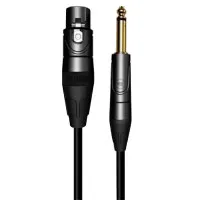 LEEM MHI-5 Шнур микрофонный XLR (male) ⇔ Jack 1/4"(M), длина 5 метров