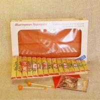Мастерская Сереброва (к1-кс-06) Ксилофон диатонический, 15 пластин с росписью