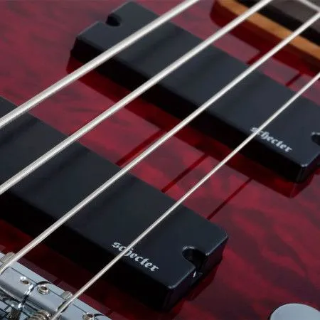 SCHECTER C-4 PLUS STCHB Бас-гитара, 4 струны, 24 лада, цвет вишневый берст