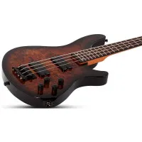 SCHECTER C-4 STANDARD TB Бас-гитара, 4 струны, 24 лада, цвет Tobacco Burl