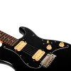 JET JS-400 BKR H Электрогитара, Stratocaster, HH Ceramic, цвет черный