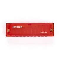 HOHNER TRANSLUCENT RED (M1110R) - ГУБНАЯ ГАРМОНИКА ДЕТСКАЯ, ПРОЗРАЧНАЯ КРАСНАЯ