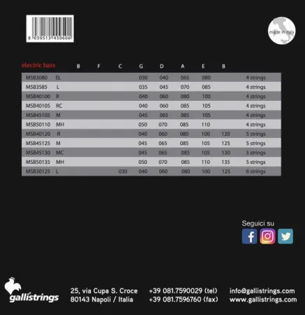 GALLI STRINGS MSB40105 2