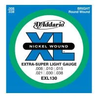 Набор струн для 6-струнной электрогитары D`ADDARIO EXL130