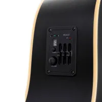 Parkwood W81E-WBAG-BKS Гитара электроакустическая, черная, с чехлом