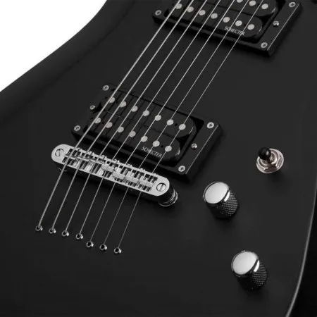 SCHECTER C-7 DELUXE SBK Электрогитара, 7 струн, цвет матовый черный