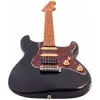 JET JS-400 BK Электрогитара, Stratocaster, HSS Ceramic, цвет черный