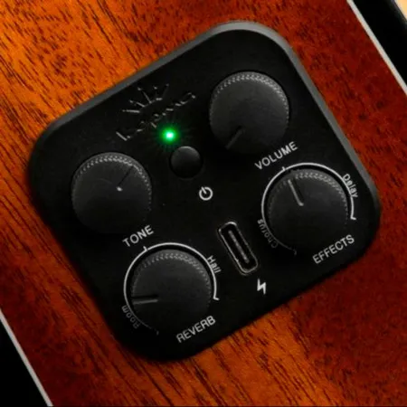 KEPMA EDCE K10 Black Matt Гитара трансакустическая Dreadnought, цвет черный матовый