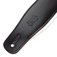 LEVY'S M26PD-BLK-WHT Amped Leather Series Ремень для гитары, кожаный, черный/белый